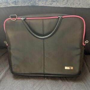 Targus Black Laptop Bag with Pink Trim